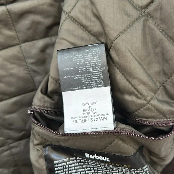 Barbour Men's Hereford Wax Jacket (Olive) M - Picture 12 of 12